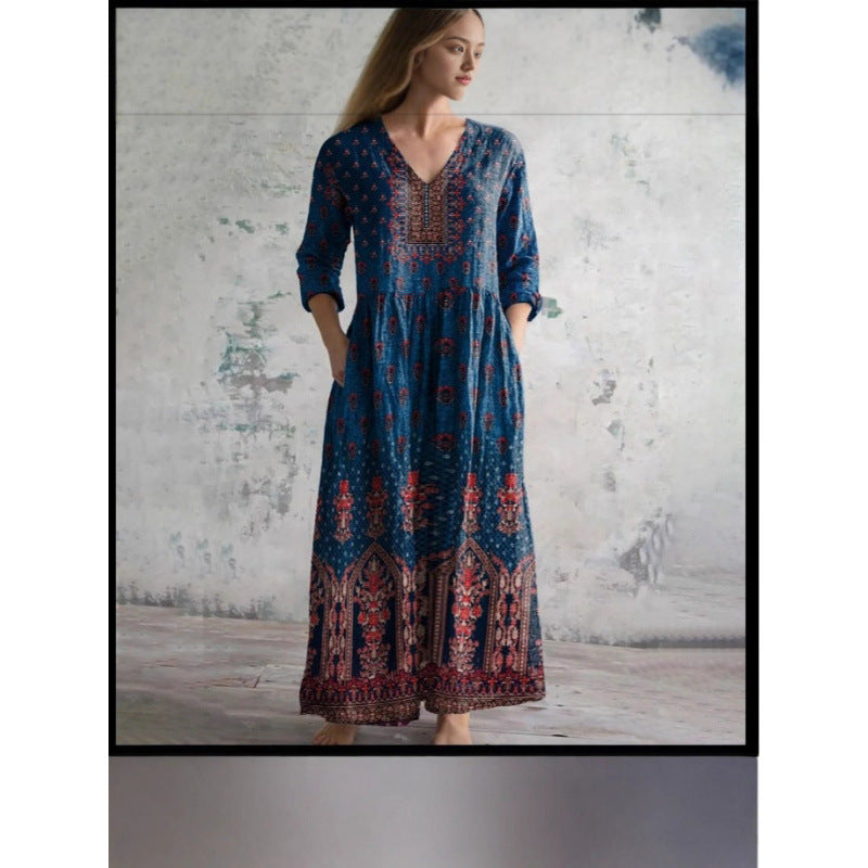 Autumn Digital Printing American Fashion Casual Halloween Dress