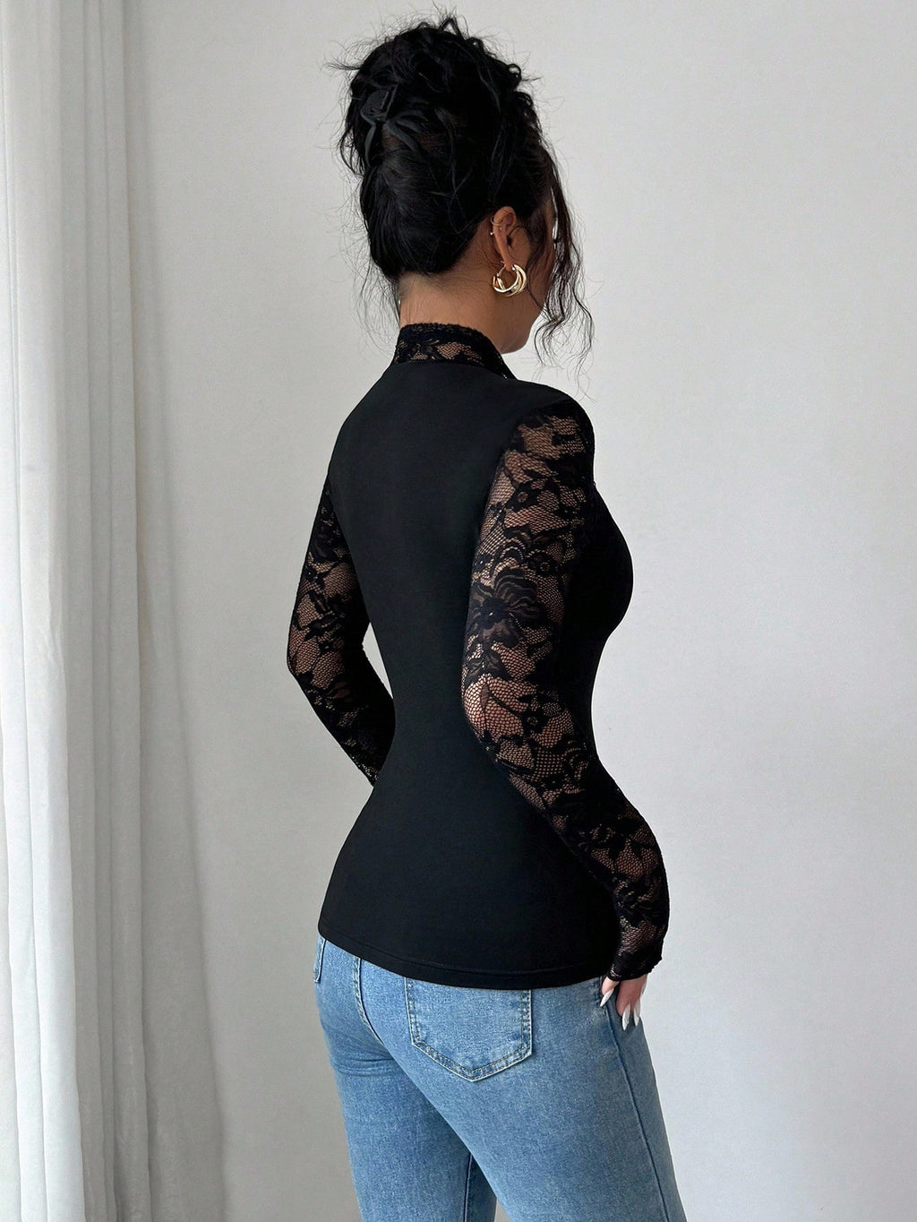 Women's Knitting Long Sleeve Slim Fit Slimming Women's T-shirt