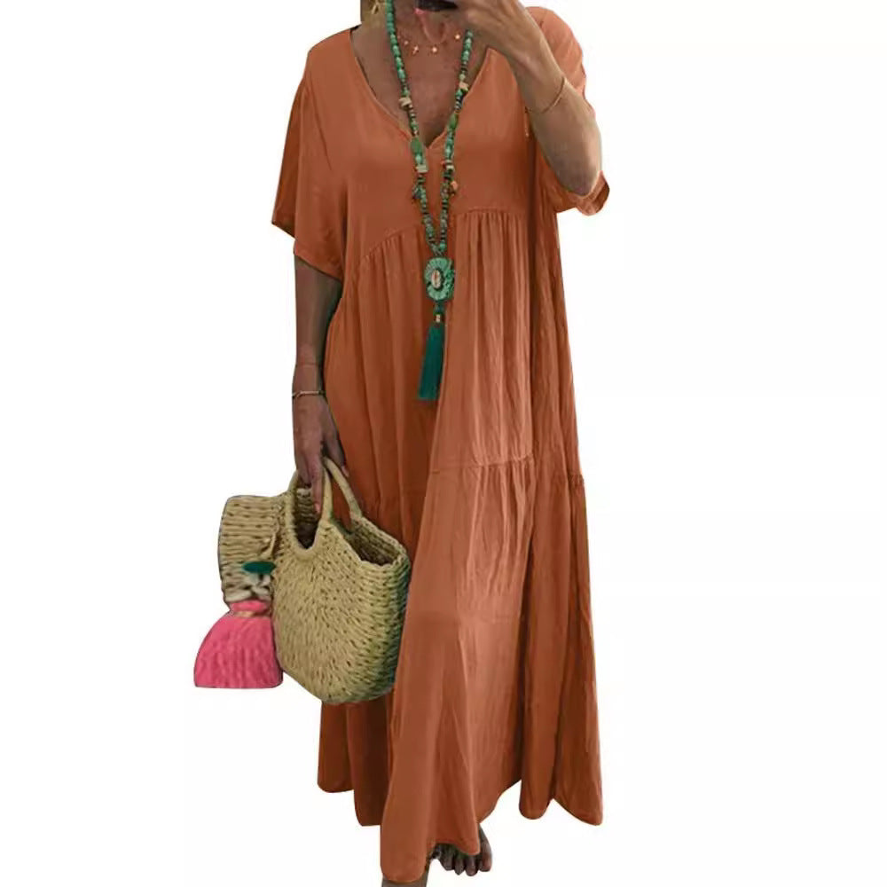 Elegant Classic Irregular Long Large Hem Dress