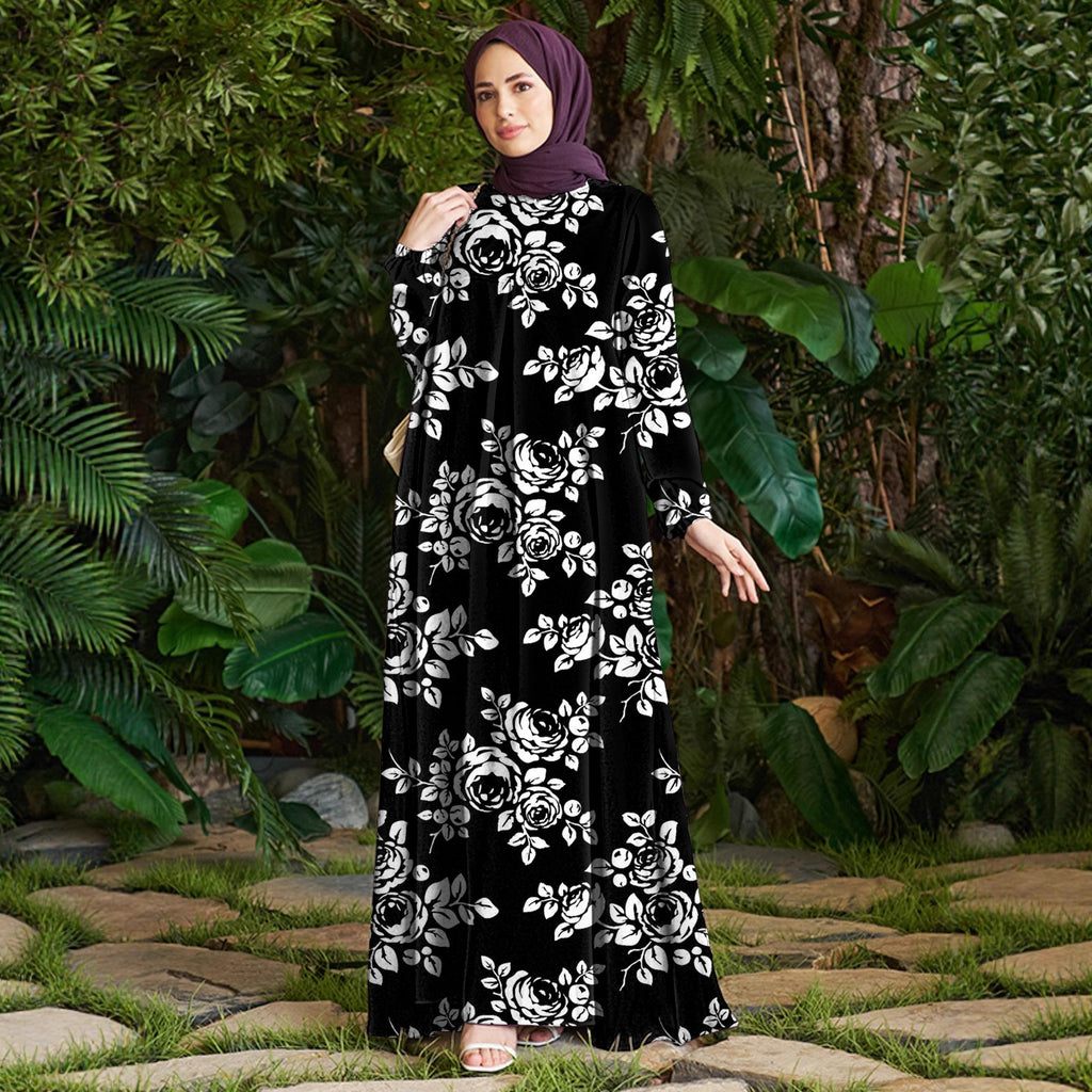 Unique Graceful Charming Autumn Fashion Printed Dress