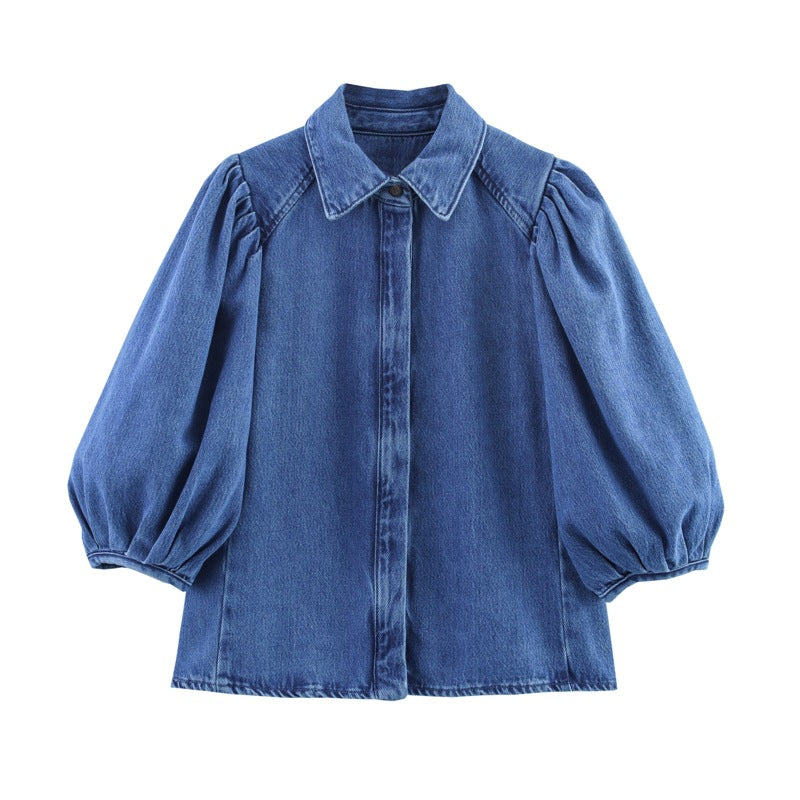 Women's Fashion Retro Casual Simple Design Tops