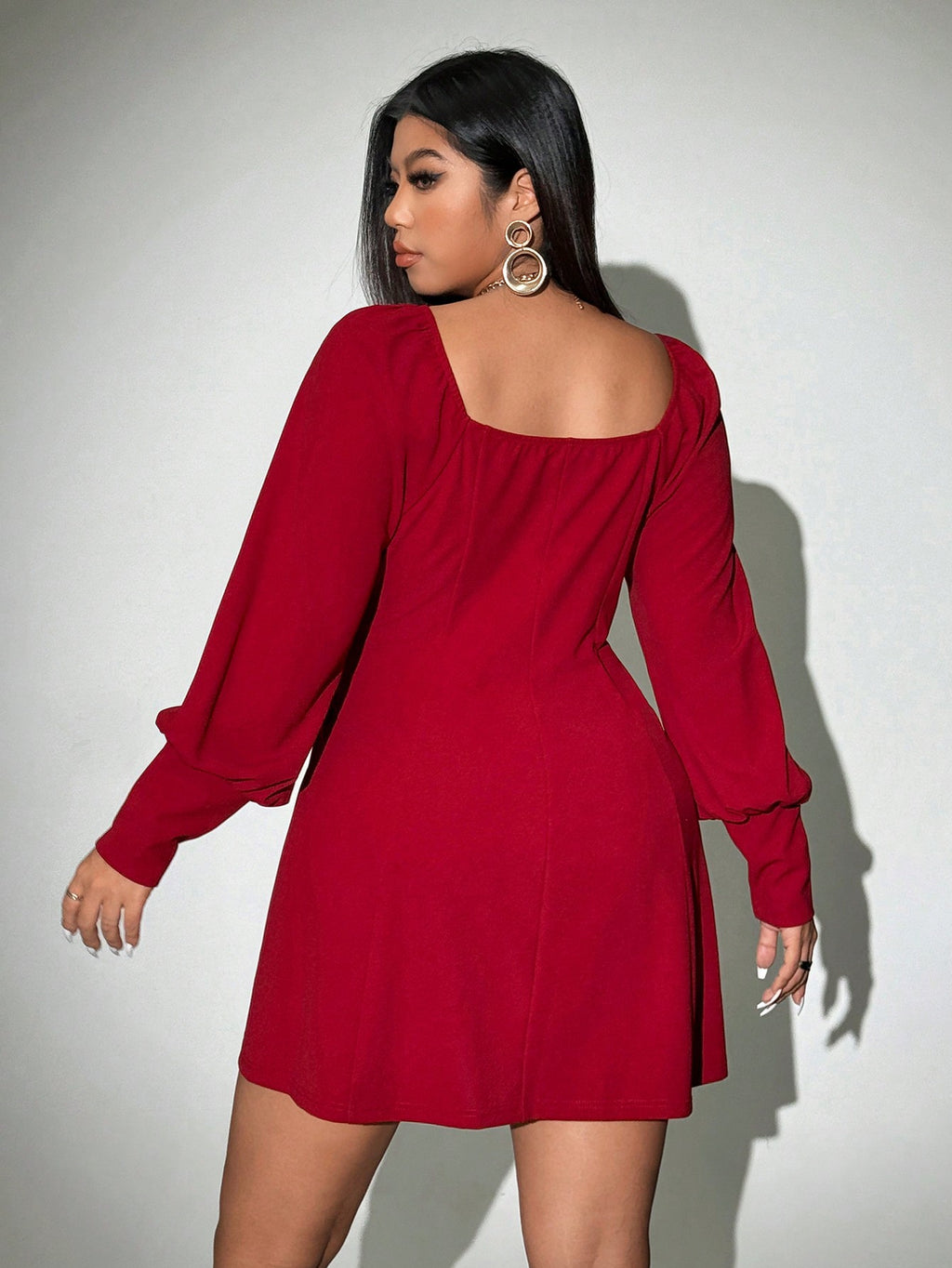 Women's High-grade Elegant Wine Red High Waist Shorts