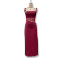 Women's Spring Sexy Lace Stitching Cutout Sling Dress