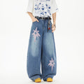 Women's & Men's American Retro Machete Patch Summer Loose Pants