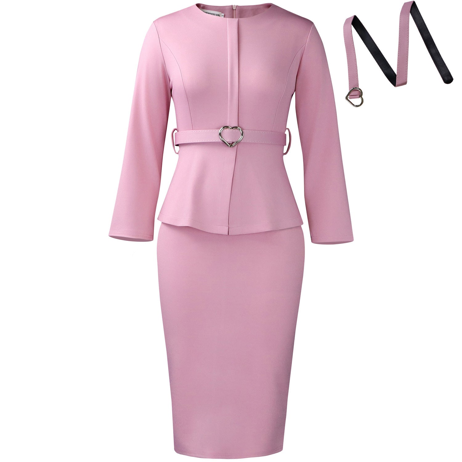Women's Fashion Round Neck Temperament Ol Pencil Dress