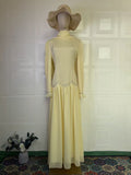 Spring Retro Elegance Long Sleeve Gorgeous Dress