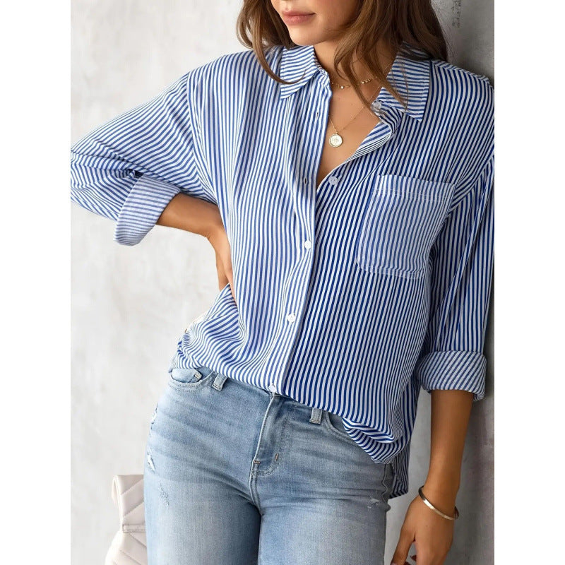 Women's Loose Casual Long Sleeves Shirt Tops