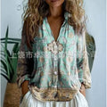 Women's Female Casual Floral Shirt Little Daisy Blouses