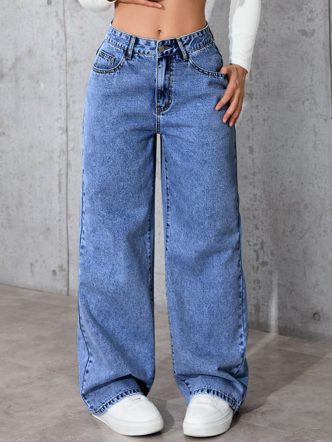 Women's Spicy Style High Waist Straight Loose Pants