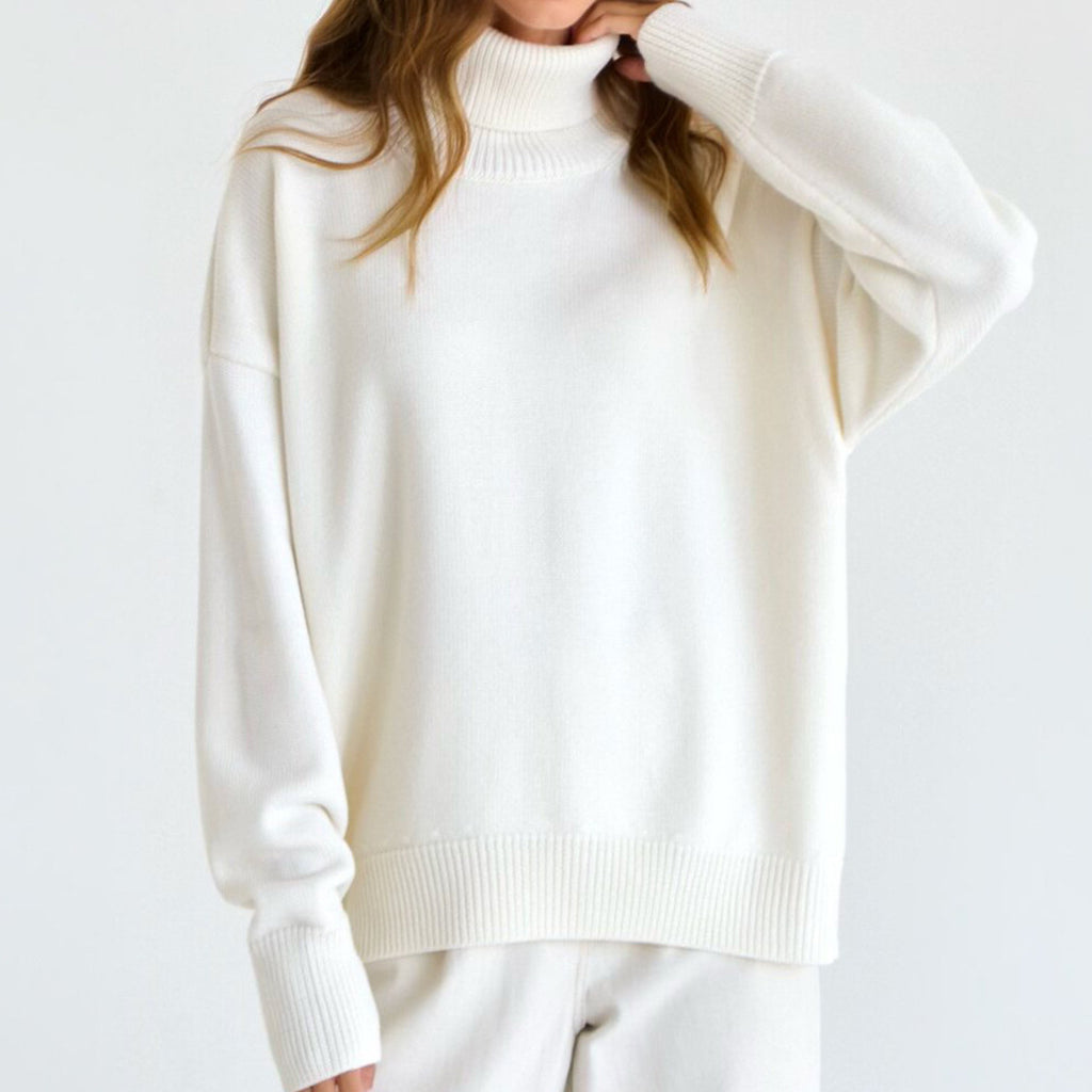 Women's Solid Color Turtleneck Loose Classic Price Women's Sweater