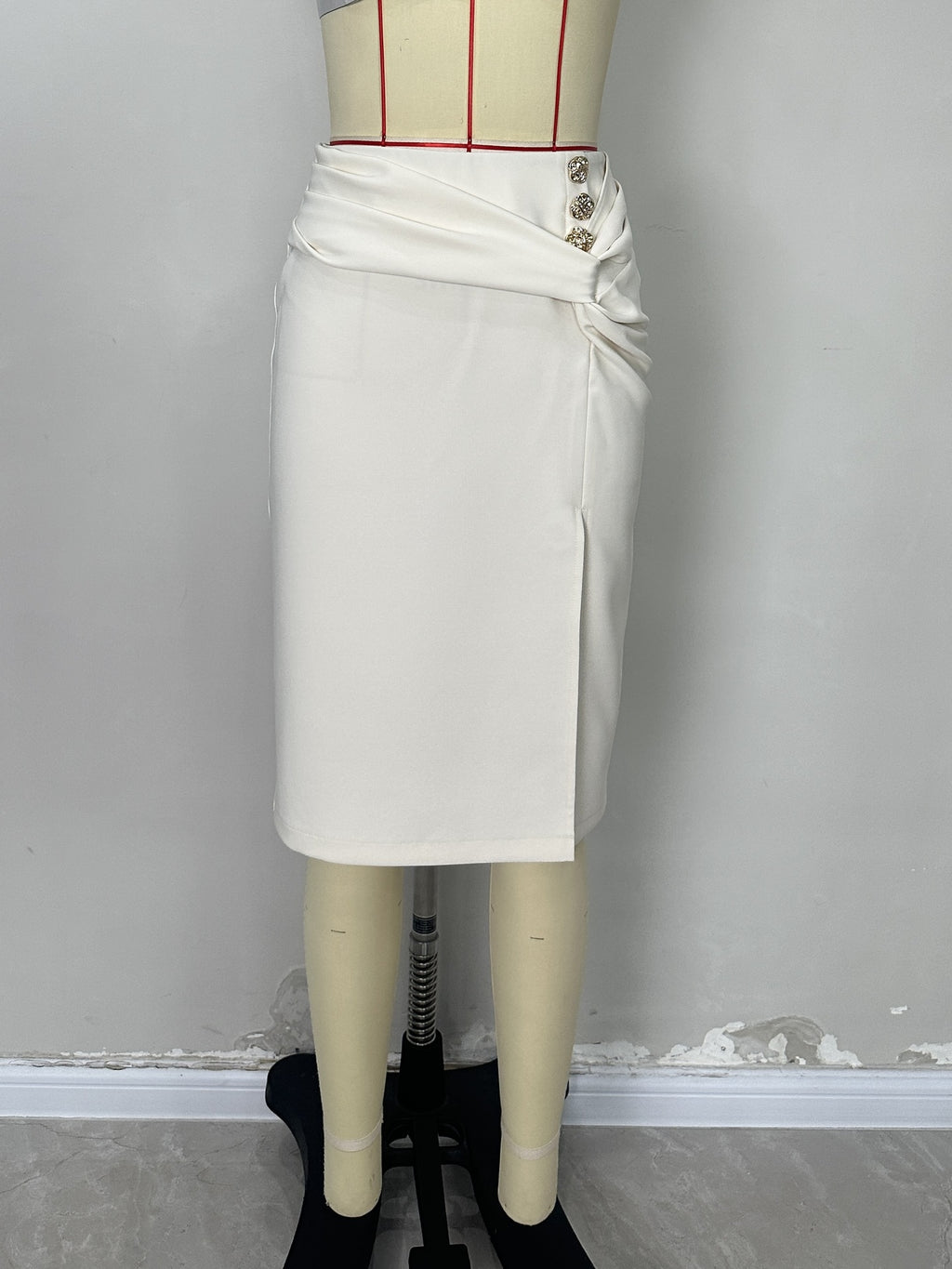Women's Elegant Fashion Summer Split Button Versatile Skirt