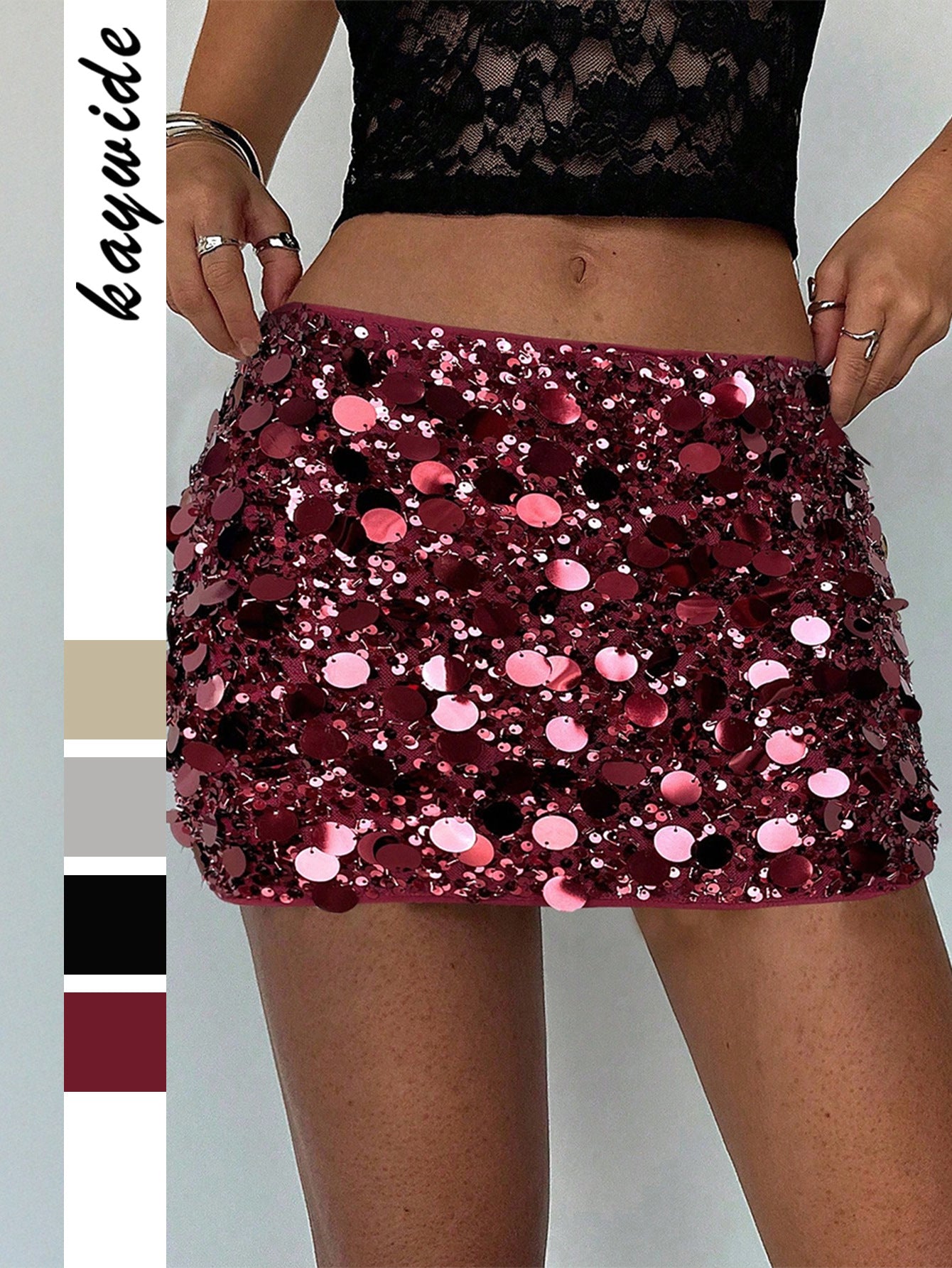 Women's Elegant Graceful Bright Edge Hip Clothing