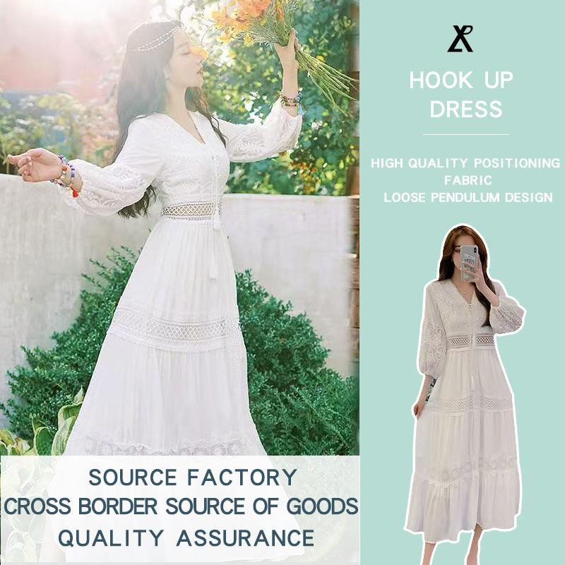Wear Elegant French Style White Fairy Summer Skirts
