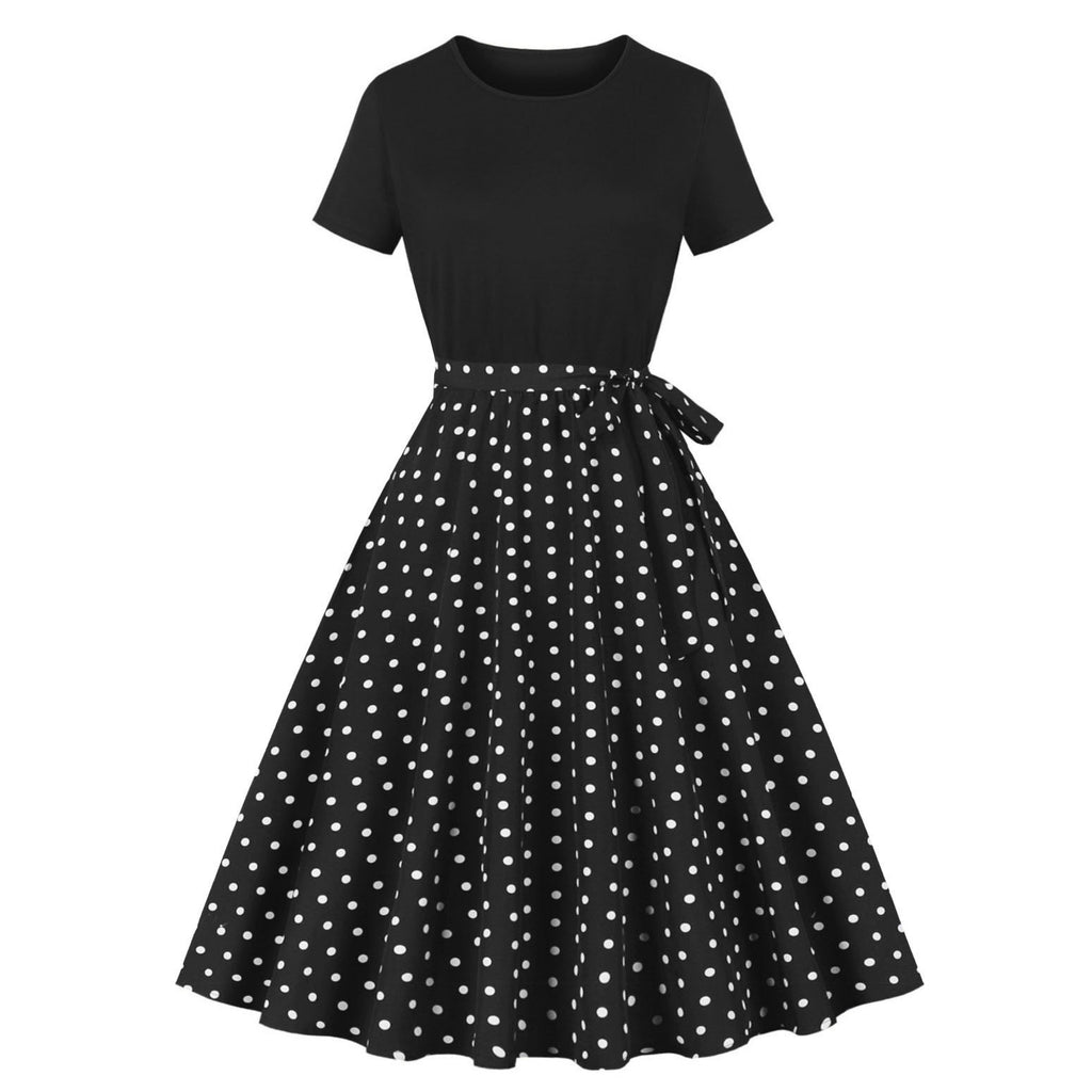 Women's Chinese Style Retro Stitching Elegant Dress