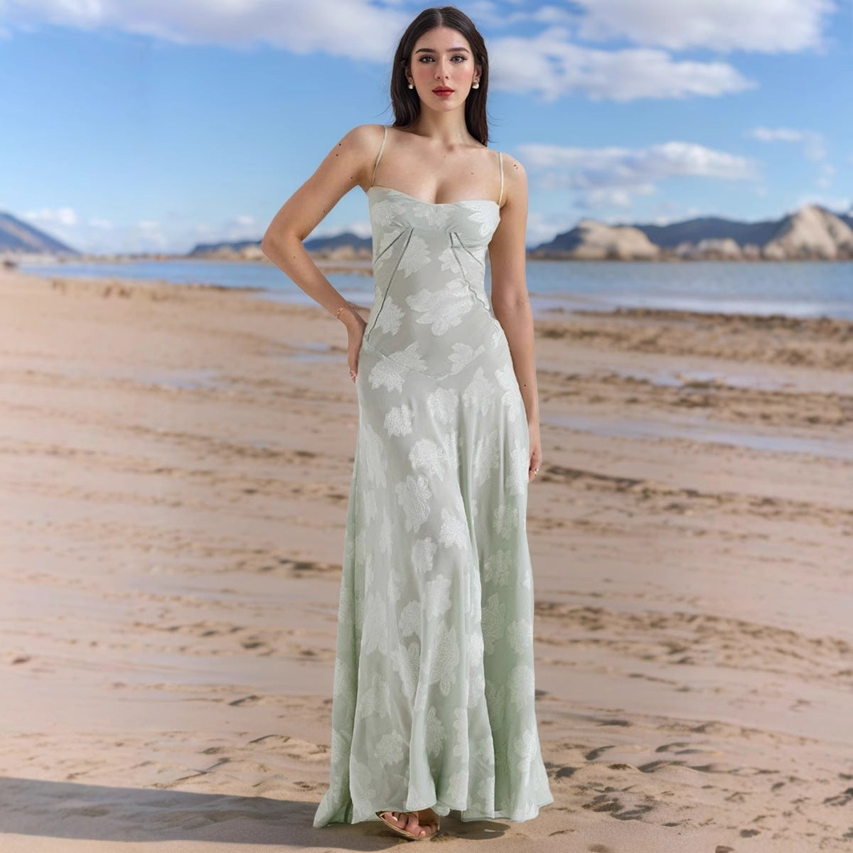 Summer Fashion Sexy Seaside Holiday Suspender Dress