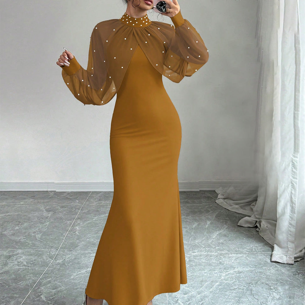Durable Women's Spring Lace Stitching Hip Dress