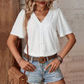 Women's Casual Lace Patchwork Pullover Shirt Blouse