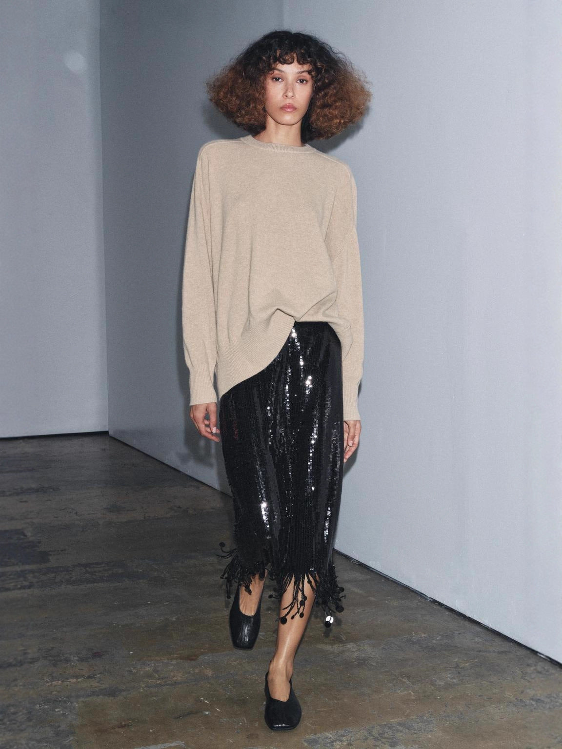 Comfortable Durable New Fashion Sequin Tassel Skirt