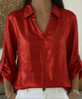 Women's Casual Loose Wear Bronzing Pocket T-shirt Tops
