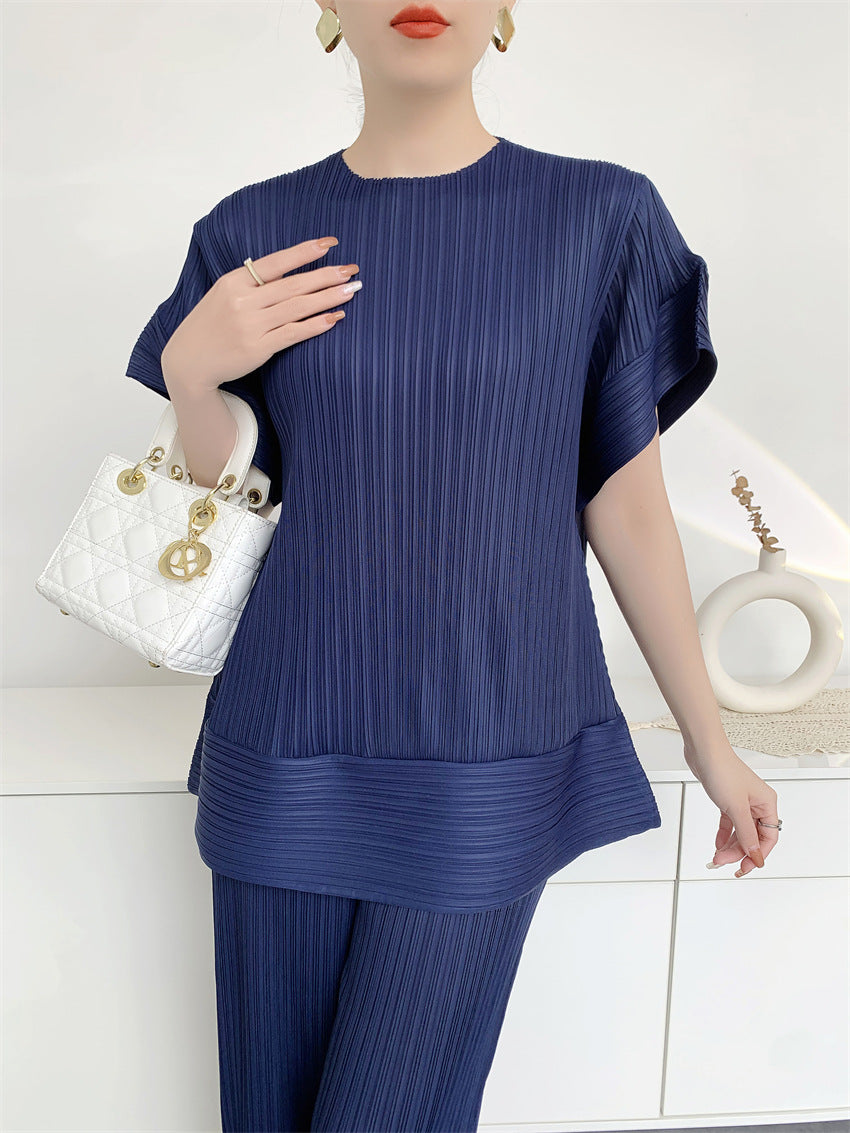 Women's Peplum Comfort Casual Stitching Loose Fashion Design Women's T-shirt