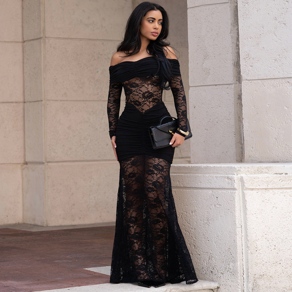 Women's Fashion Wear Sexy Lace Sheath Dress