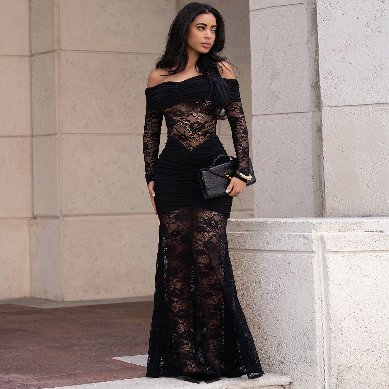 Women's Fashion Wear Sexy Lace Sheath Dress