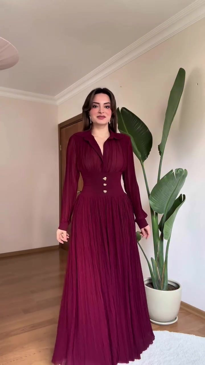 Women's Spring Noble Elegant Graceful Long Sleeves Dress