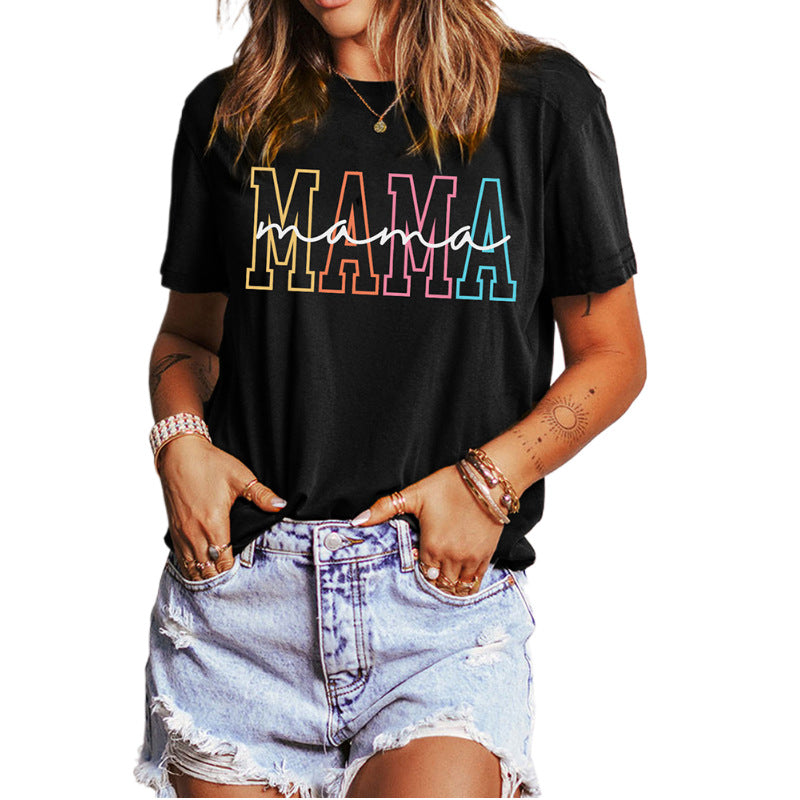 Women's Solid Color Casual Woman's Sleeve Pullover Round Tops