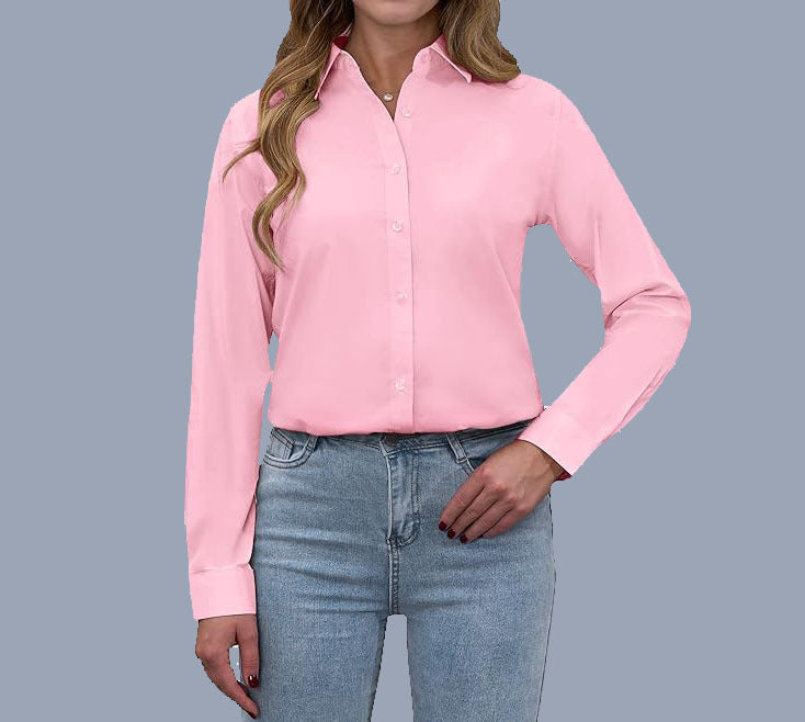 Women's Collar Shirt Loose Fashion Temperament Pure Blouse