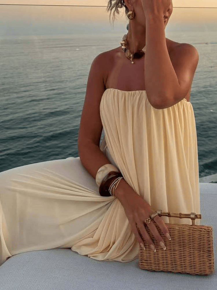 Sexy Minimalist Pure Color Pleated Design Skirts