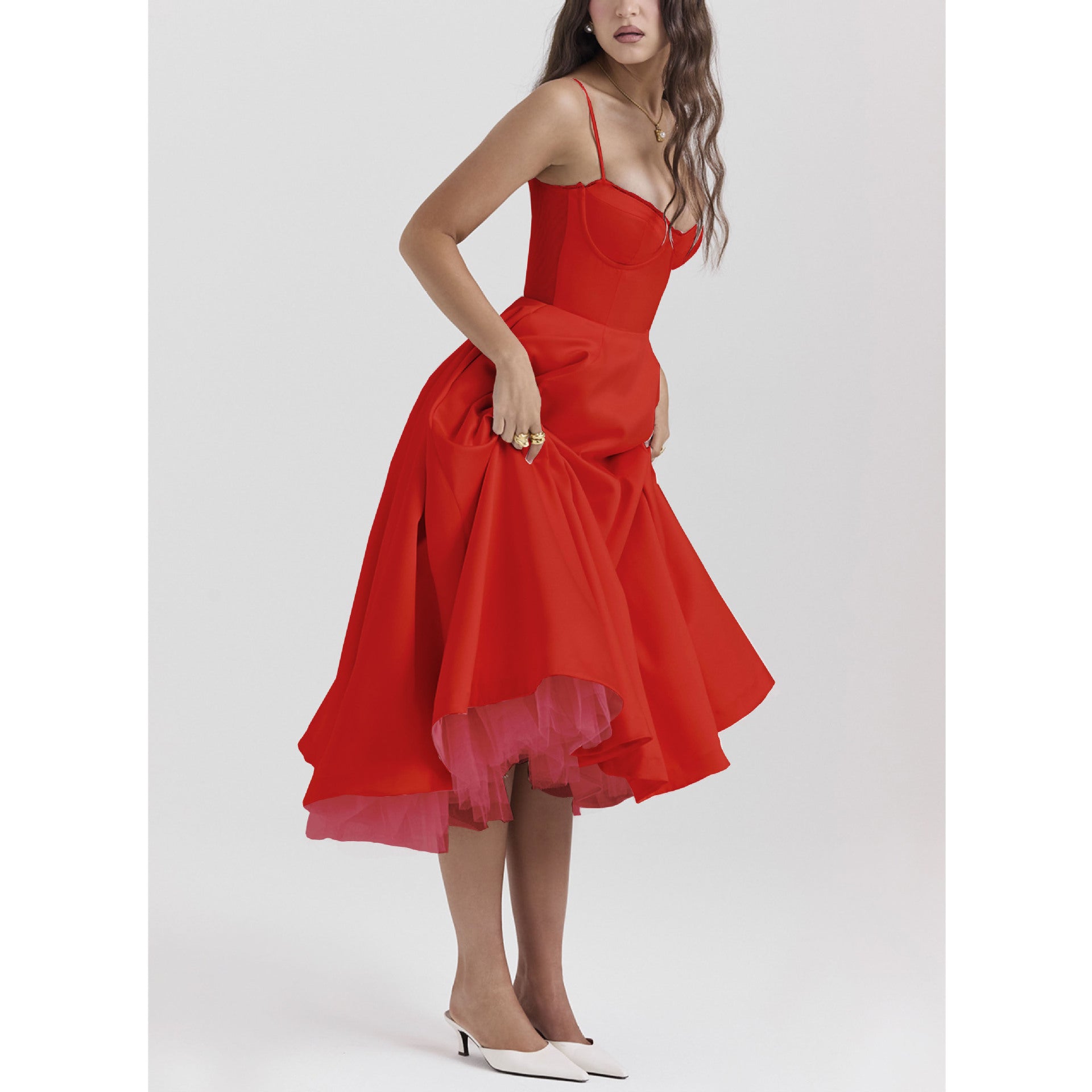 Women's Sexy Brace Sleeveless Pettiskirt Maxi Clothing