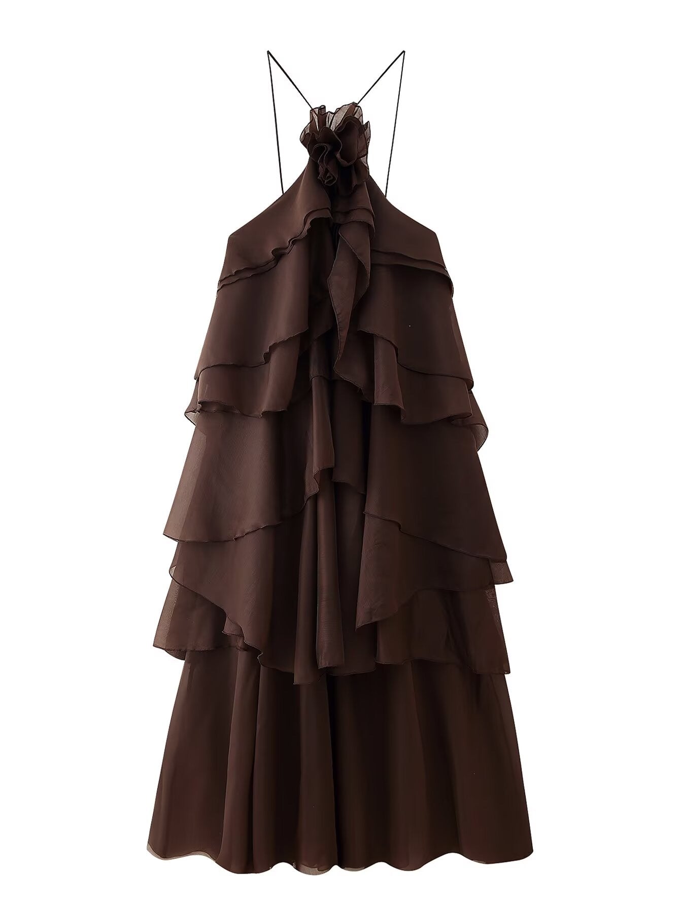 Women's Early Spring Laminated Decoration Elegant Dress
