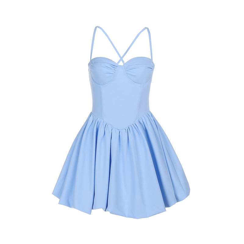 Women's Tube Summer Waist Trimming Fashion Sexy Dress