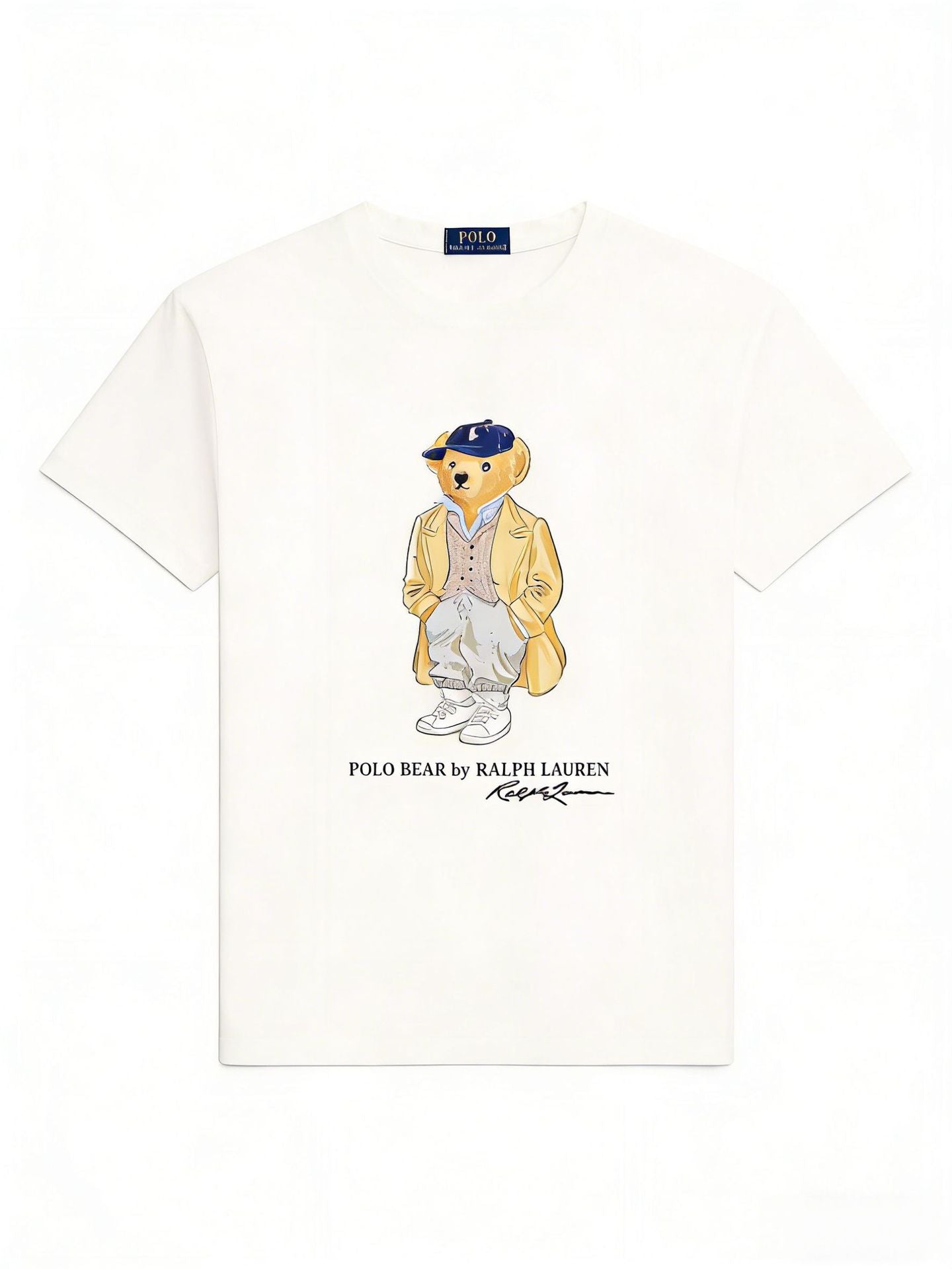 Women's Casual Bear Printed Summer Round Neck Women's T-shirt