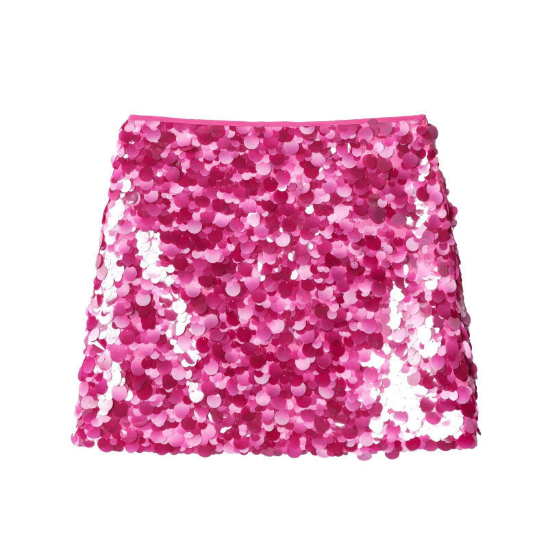 Women's Design Sequined A- Line Style Shorts