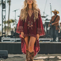 Festival Rock Party Carnival Retro Wasteland Style Ethnic Dress