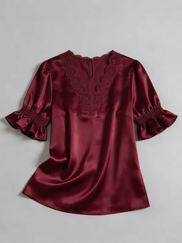 Versatile Beautiful Women's Ruffled For Shirt Blouse
