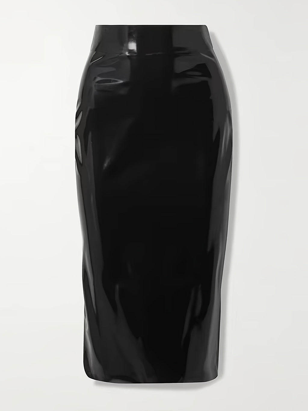 Women's Leather Mirror Long Elegant Hip Skirts