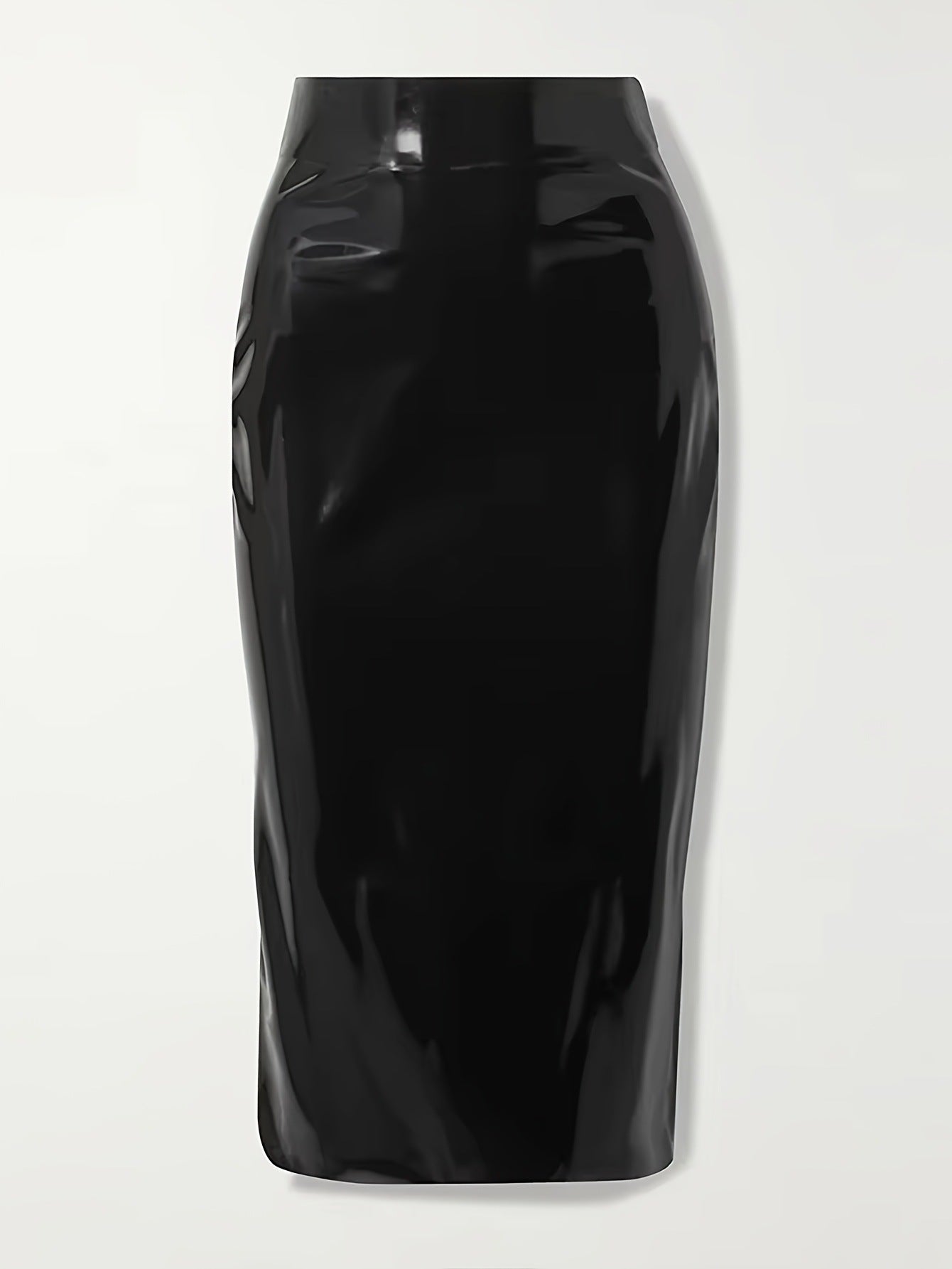 Women's Leather Mirror Long Elegant Hip Skirts