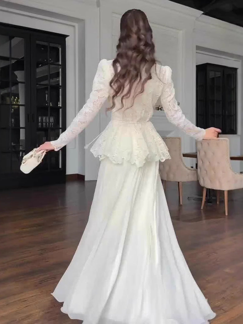 Women's Autumn Noble Elegant Temperament Long Sleeve Dress
