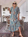 Charming Trendy Women's Casual Holiday Printed Dress