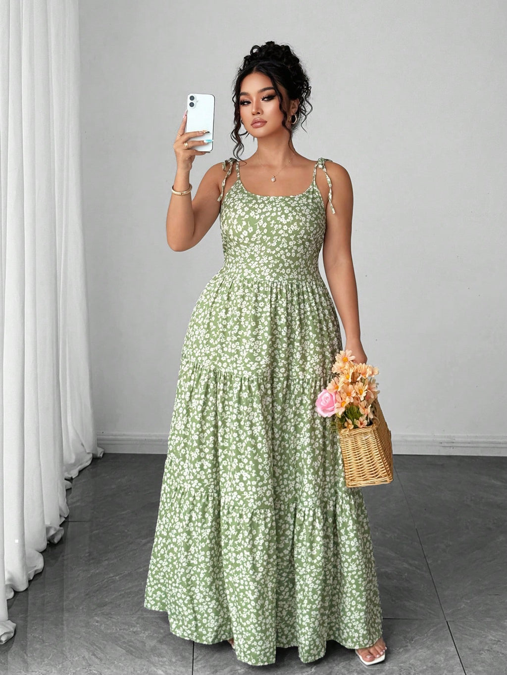 Women's Summer Floral Large Casual Comfortable Vacation Dress