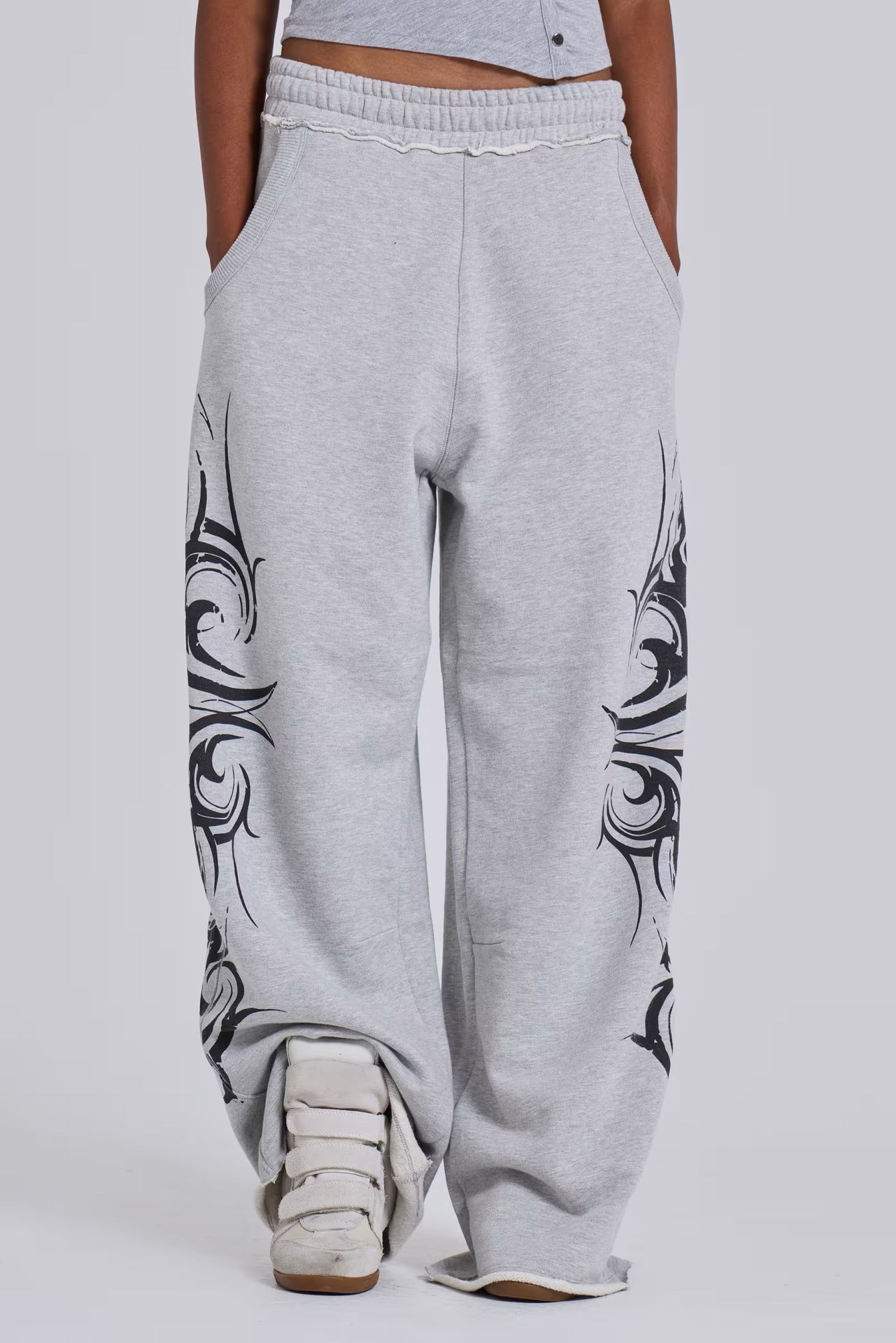 Women's & Men's Washed Retro High Street Tide Trousers Women's Jeans