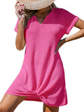 Women's Beach Sun Protection Casual Twist Dress