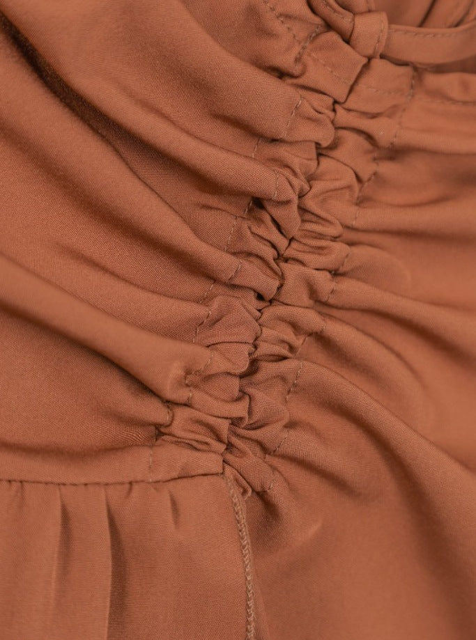 Women's Sweet Fresh High Waist Stitching Slimming Flounce Skirt