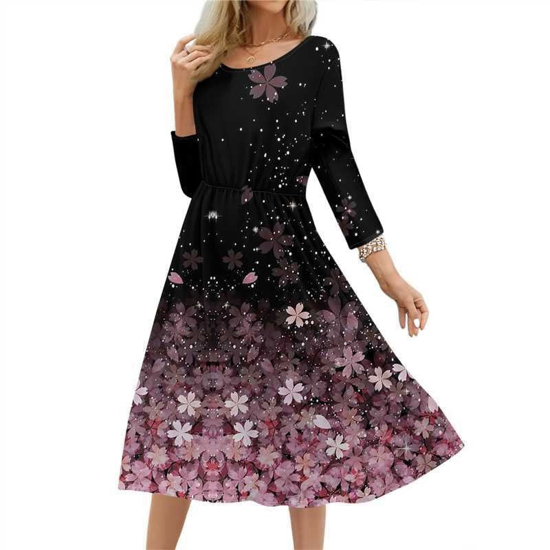 Women's Summer Long Printed Casual Fashion Ladies Skirts