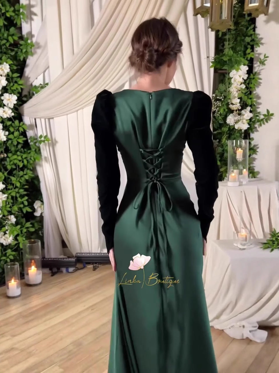 Autumn Vintage Court Style Long Sleeve Dress