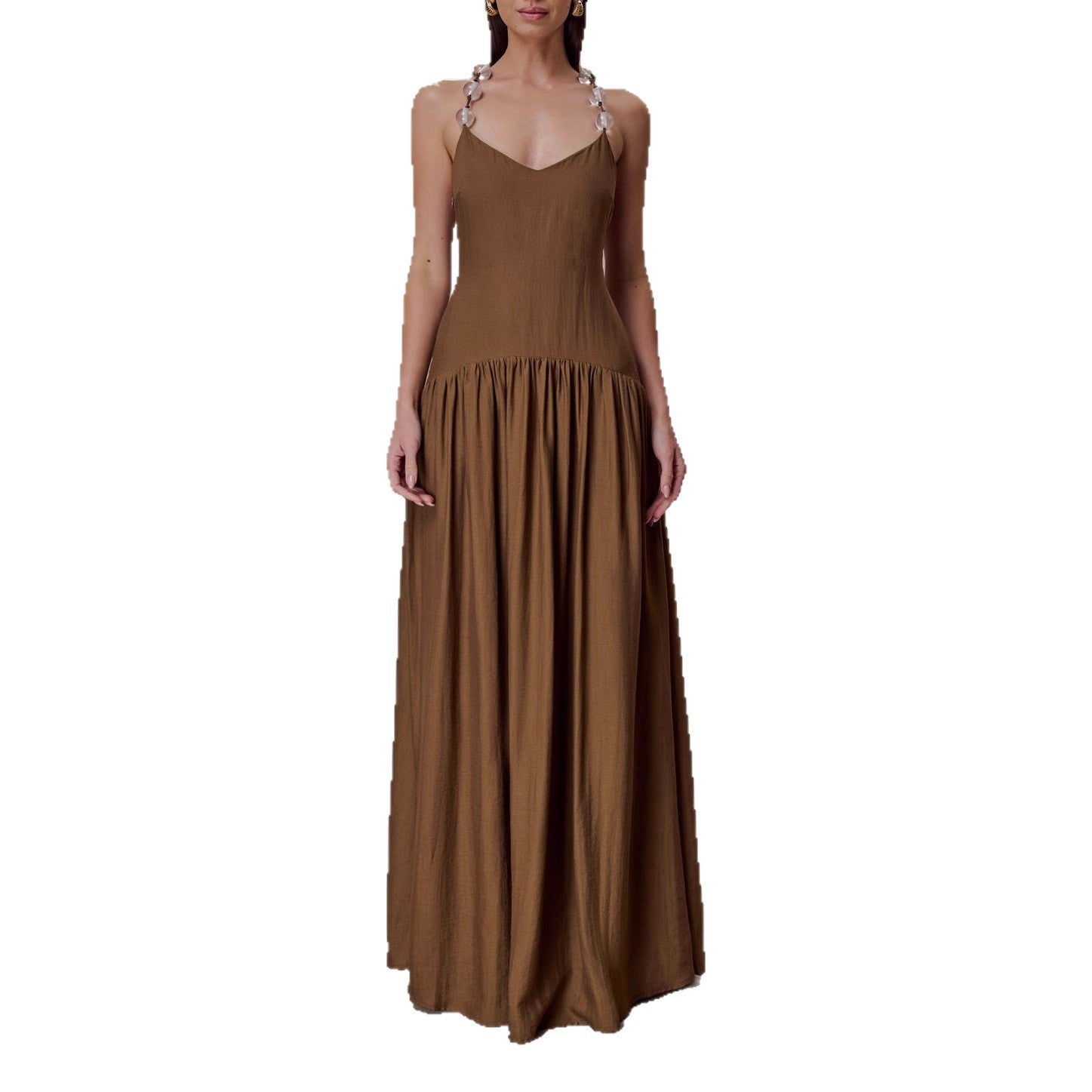 Glamorous Women's Summer Camisole Sexy Pleated Dress