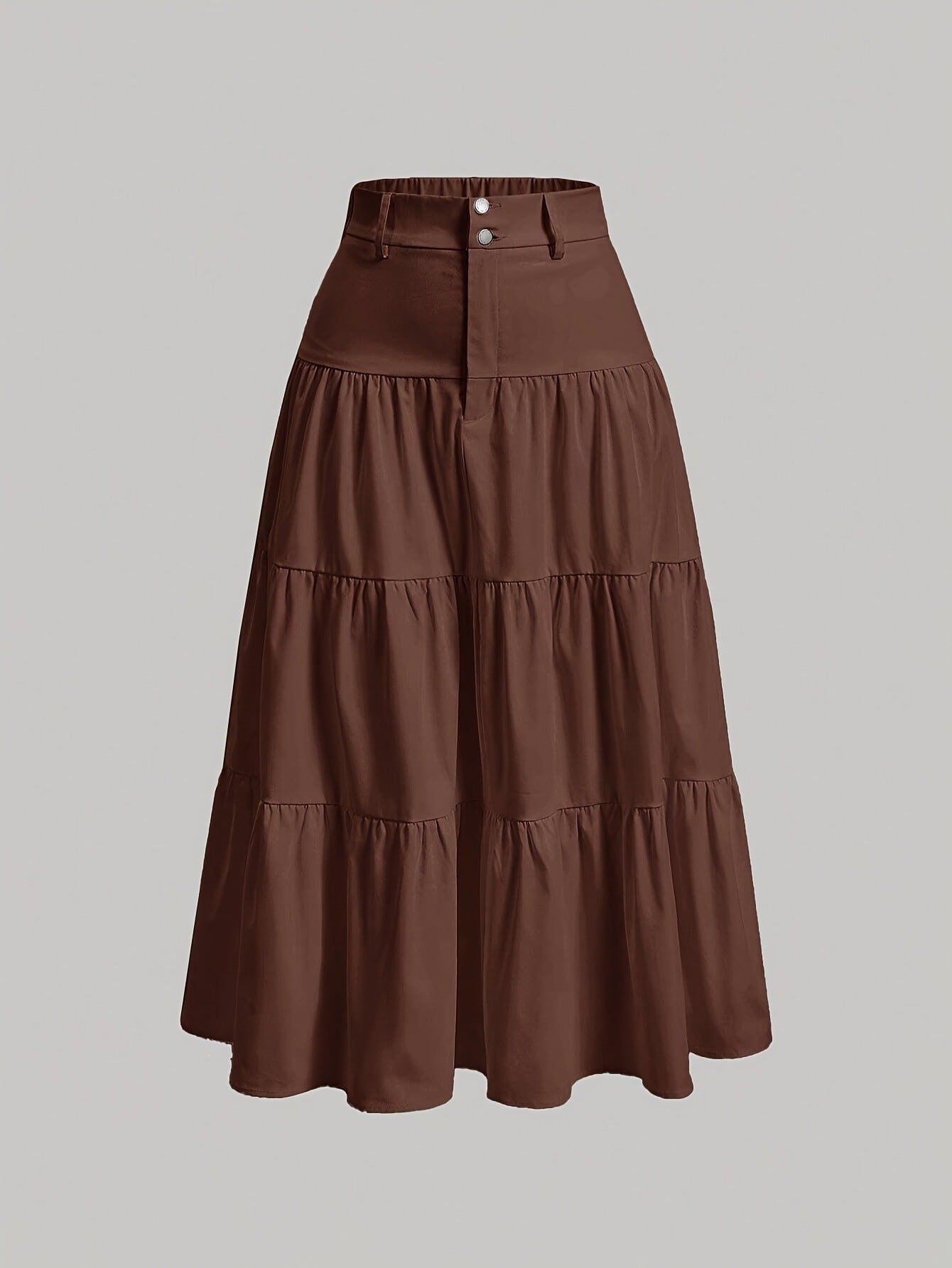 Comfortable Women's Solid Color High Waist Skirts