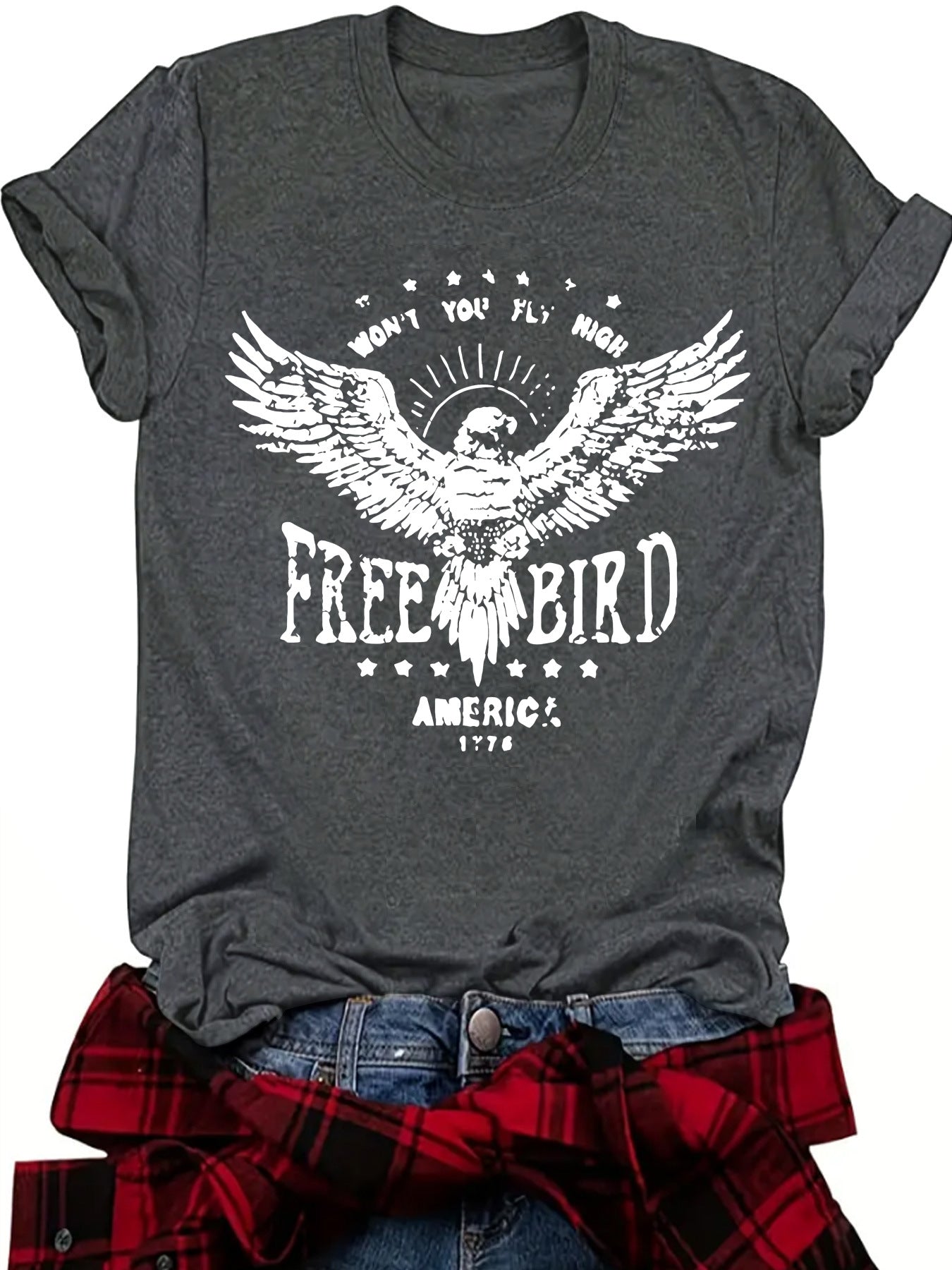 Summer Printed Round Neck Sleeve Casual Shorts